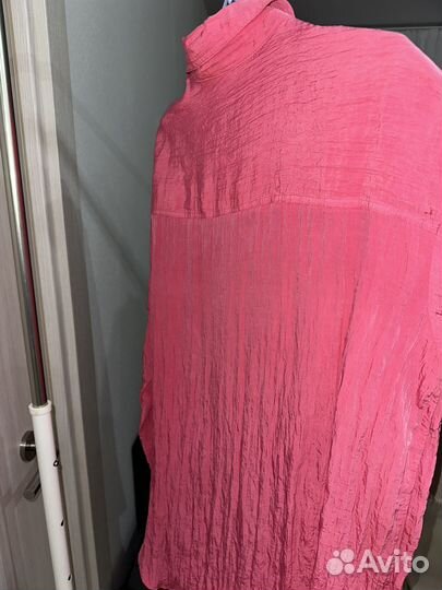 Рубашка женская розовая hm