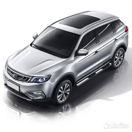 Защита порогов Geely Atlas