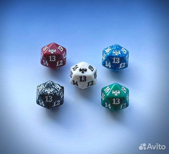 Кубики (наборы) d-20 для magic the gathering