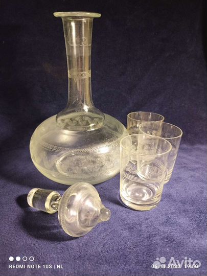 Графин и стопки,царская Россия