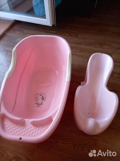 Ванночка для купания,горка,коврик,круг