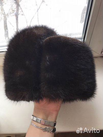 Норковая шапка мужская