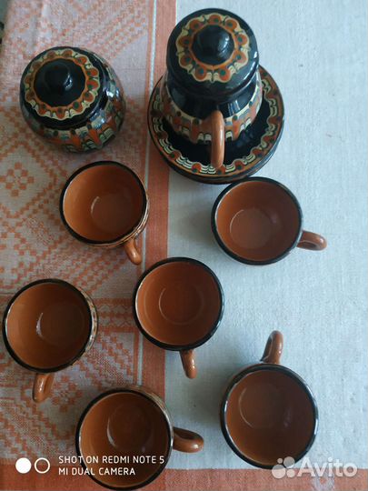 Глиняный кофейный сервиз (Болгария)