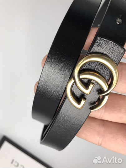 Тонкий ремень гучи