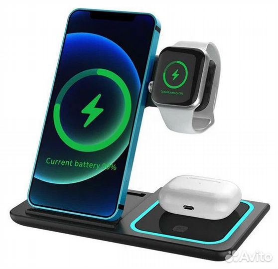 Беспроводное зарядное устройство 3 в 1
