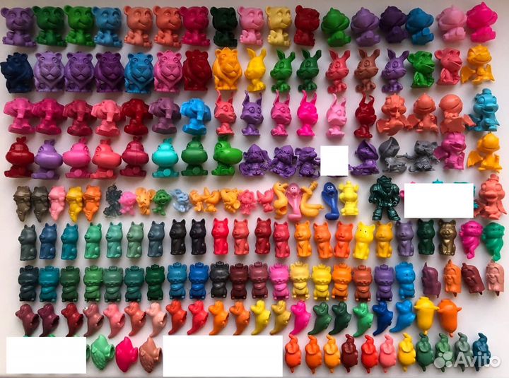 Разноцветные фигурки технолог носорог киндер