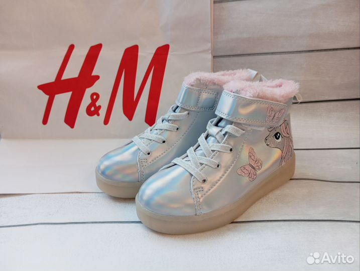 Ботинки демисезонные hm новые для девочки 29