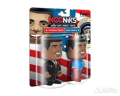 Обама и Супер Обама, набор мини-башкотрясов