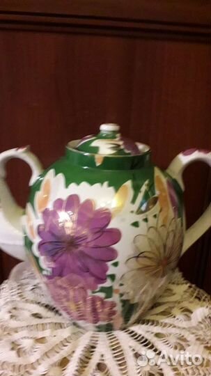 Заварочный чайник 4л дулево ручная роспись