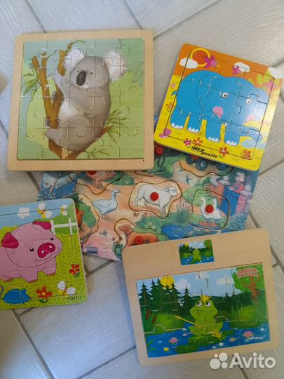 Пазлы деревянные. За всё 500