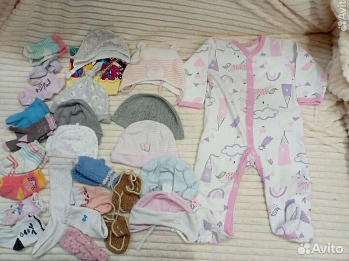 Вещи пакетом для девочки 0-68