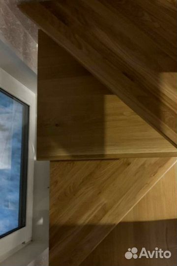 Прямая лестница на металлокаркасе