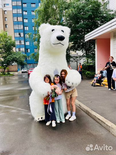 Белый мишка аниматор