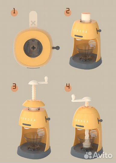 Набор для лепки. Машинка для мороженого. Кухня