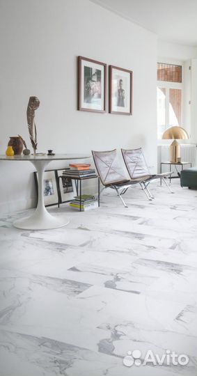 Ламинат SPC Quick-Step Vinyl SPC Мрамор белый