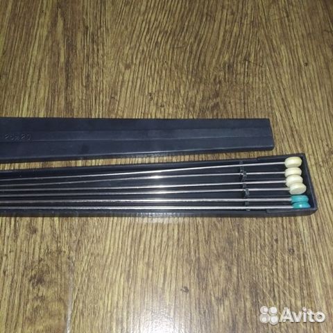 Набор нержавеющих спиц СССР для вязания в футляре