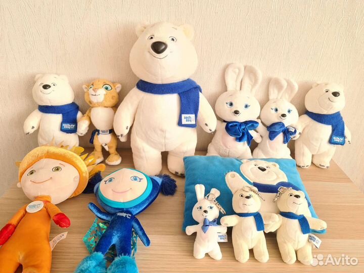 Мягкие игрушки Олимпийская коллекция Сочи 2014