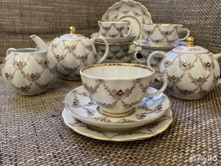 Чайный сервиз лфз гирлянды полный