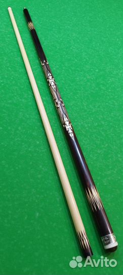 Кий из эбена с инкрустацией. Эксклюзив