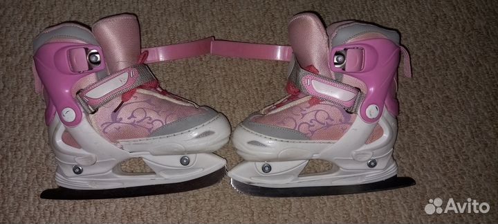 Коньки для девочки раздвижные 30- 33