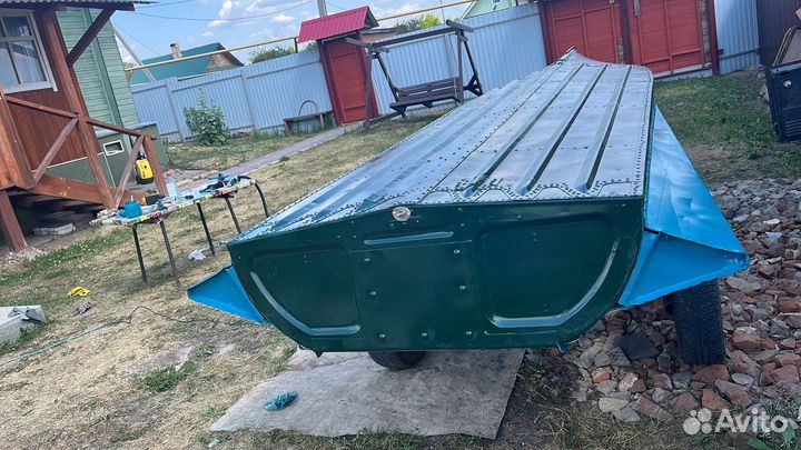 Лодка Казанка с булями + Нептун 23 + Тележка