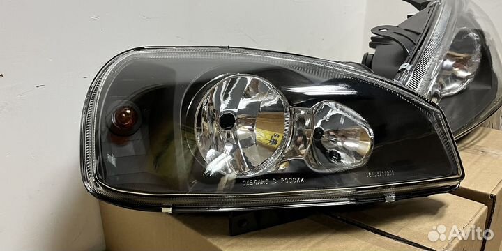 Фары Лада Калина1 black черные маски