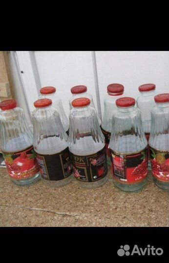 Бутылки из под сока с крышками