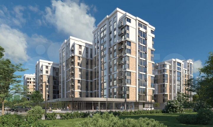 2-к. квартира, 66,6 м², 3/9 эт.