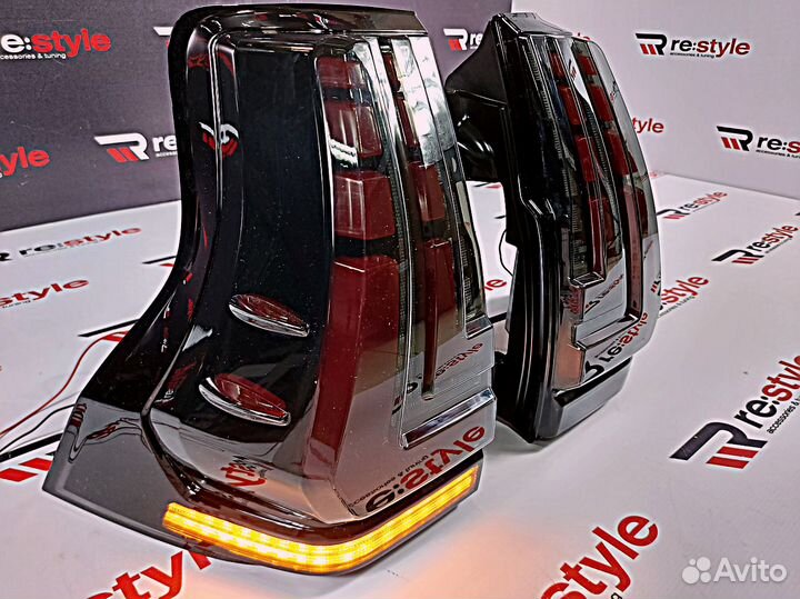 Стопы Prado 150 09-17г Красные Новый стиль