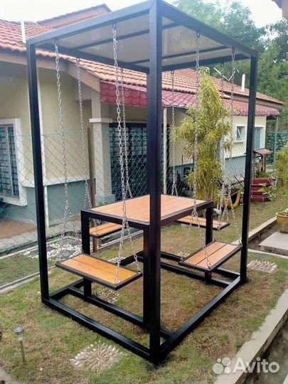 Качели садовые лофт