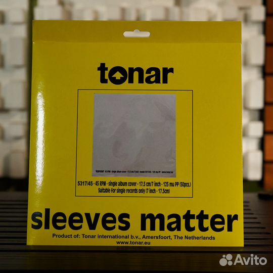 Конверт для винила Tonar 5317 Outer Sleeves 45 rpm