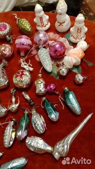 Елочные стекляные украшения СССР
