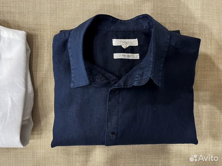 Рубашки Marks & Spencer L (Лён)