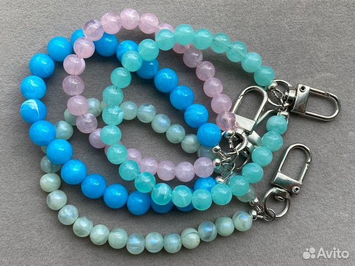 Бусы для сумки. Аксессуар для сумки. Брелок