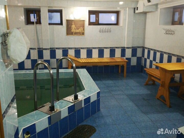 Баня на дровах с бассейном