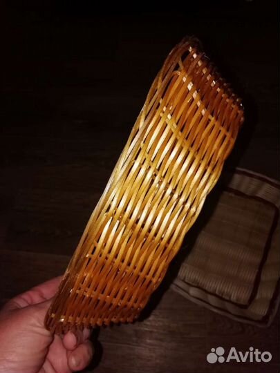 Плетеные конфетница и сухарница