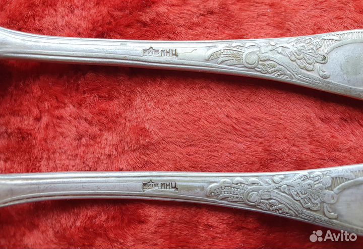 Вилки, ложки, ножи мельхиор