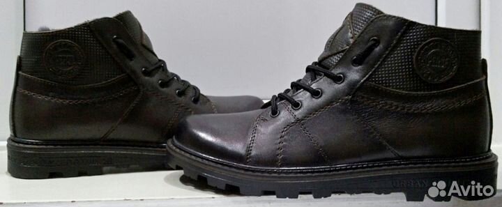 Ботинки кожа\мех муж. 