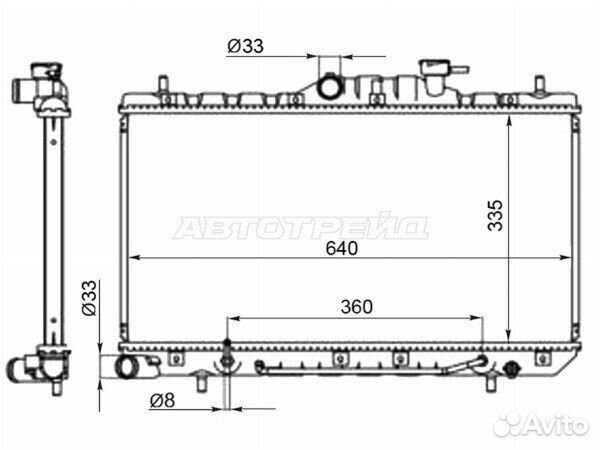 Радиатор hyundai accent 00-06, hyundai accent 00-06 /accent tagaz 03