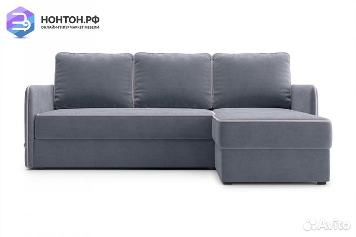 Диван угловой дельфин Энерджи темно-серый