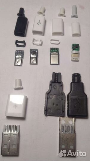 Type c / micro USB / mini usb разъёмы на плате