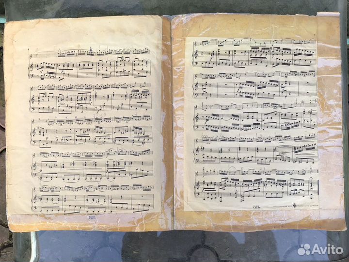 Ноты старинные/Юргенсон/Бах