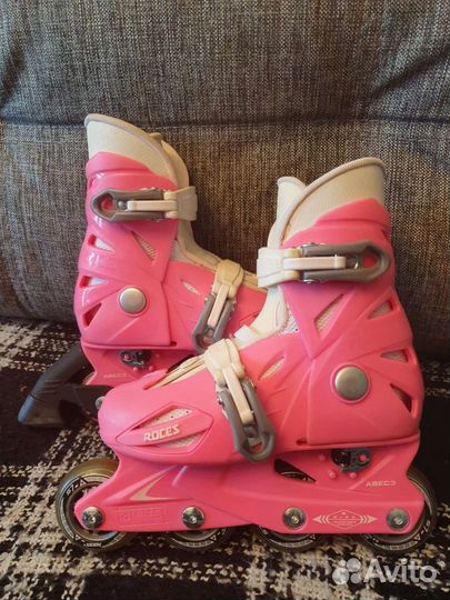 Роликовые коньки детские с защитой