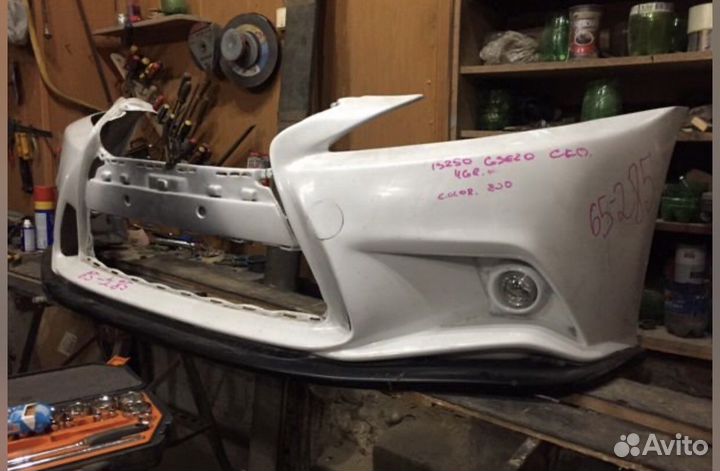 Тюнинг губа переднего бампера на lexus is 250 2-3