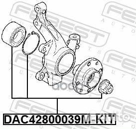 1 Подшипник ступ.renault fluence/megane III/duster