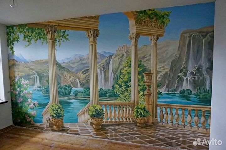 Роспись стен. Профессиональный художник