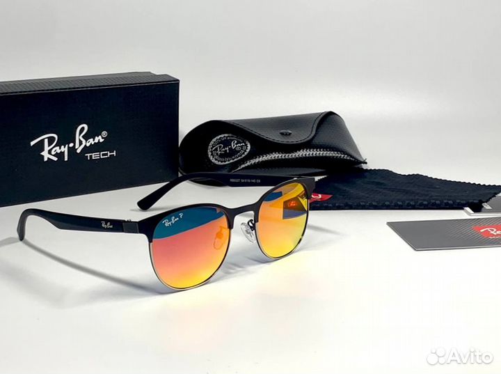 Очки Ray Ban оранжевый градиент