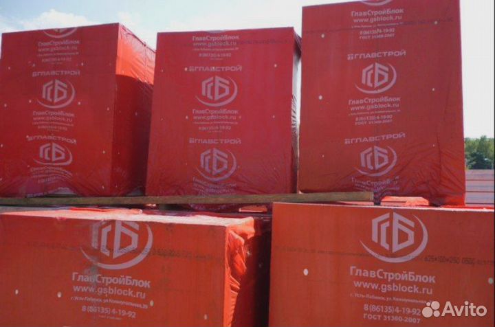 Газоблок 300х200х634