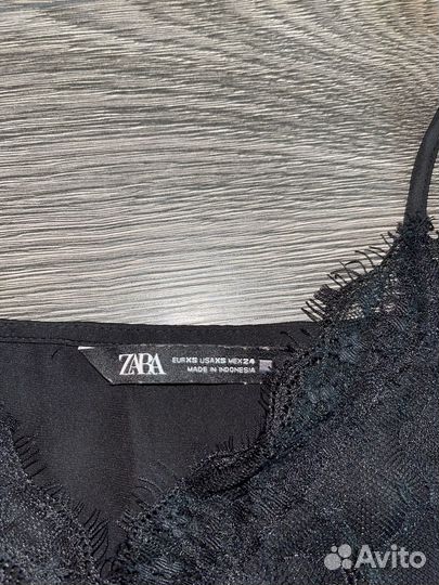 Топ в бельевом стиле zara