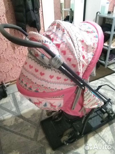 Санки коляска ника kids